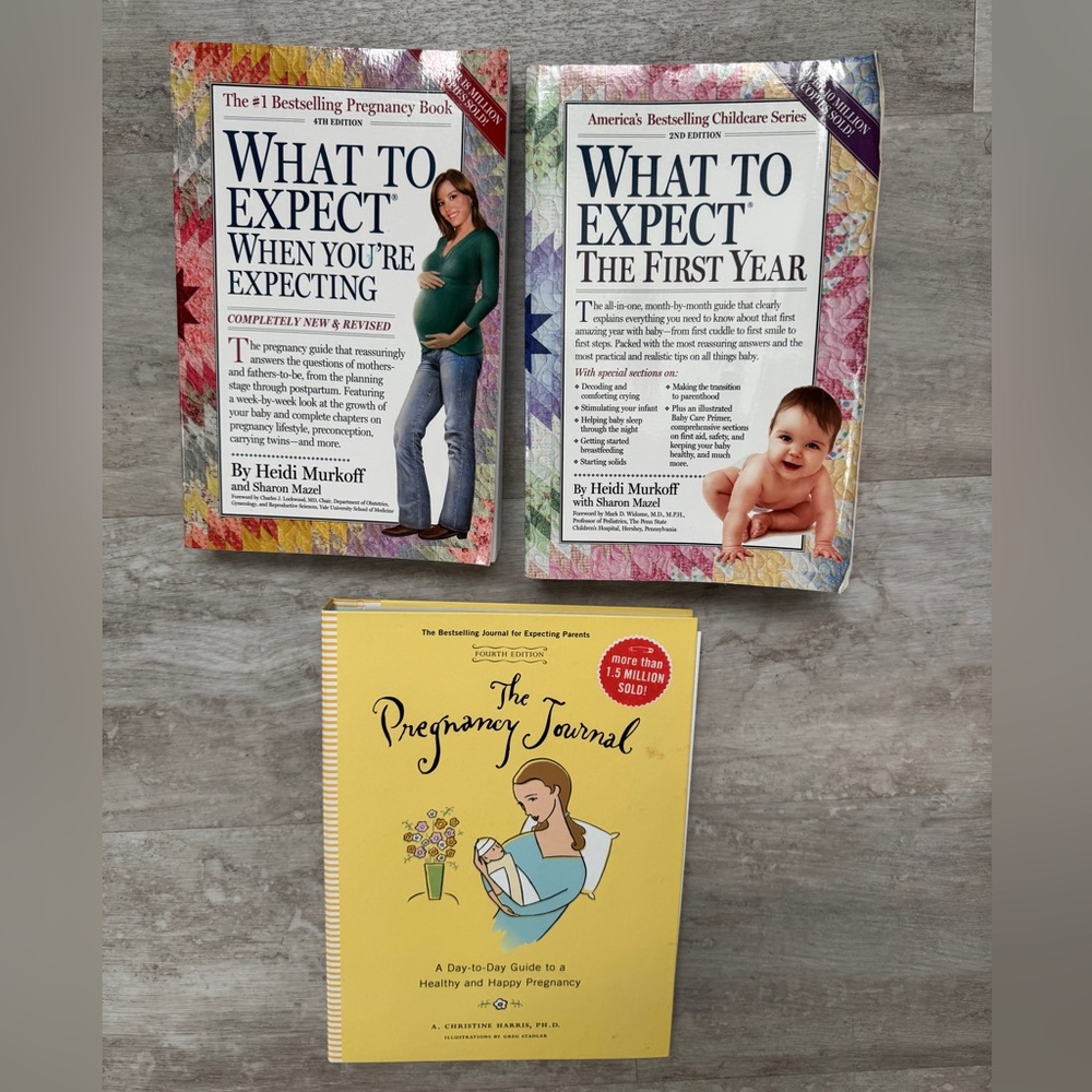 PREGNANCY / BABY Books and Journal Bundle